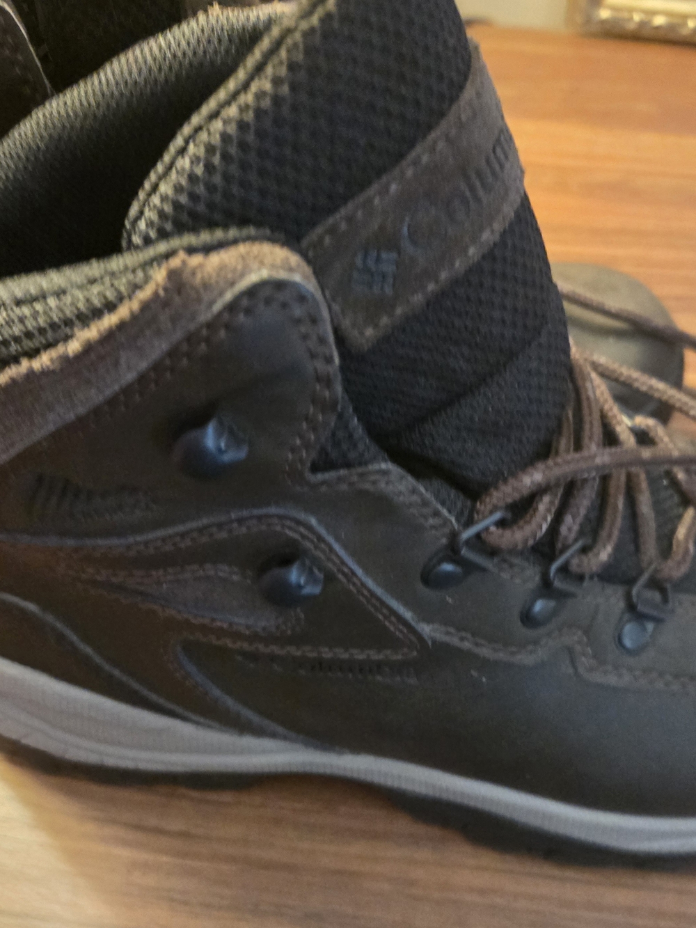 Columbia Brown and Black Lace-Up Women's Hiking Boots
